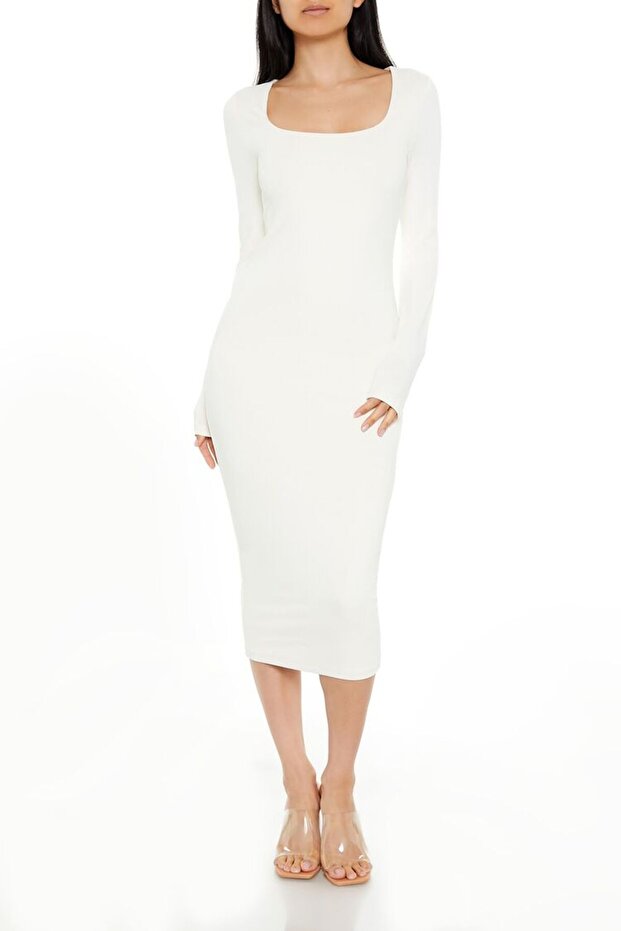 Şekillendirici Midi Elbise - 1