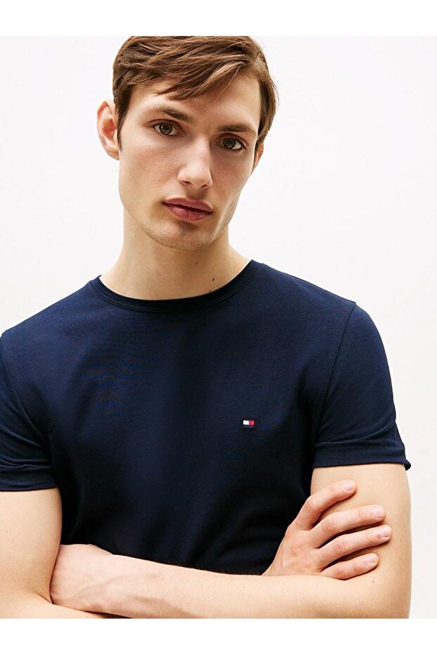 CORE STRETCH SLIM C-NECK TEE - 3