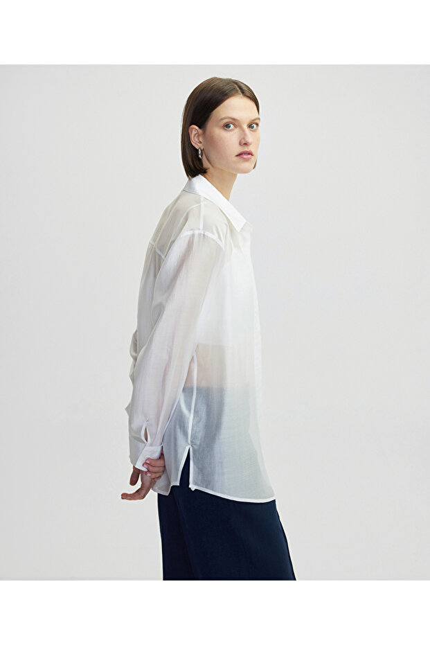 Çift parça görünümlü gömlek - 5