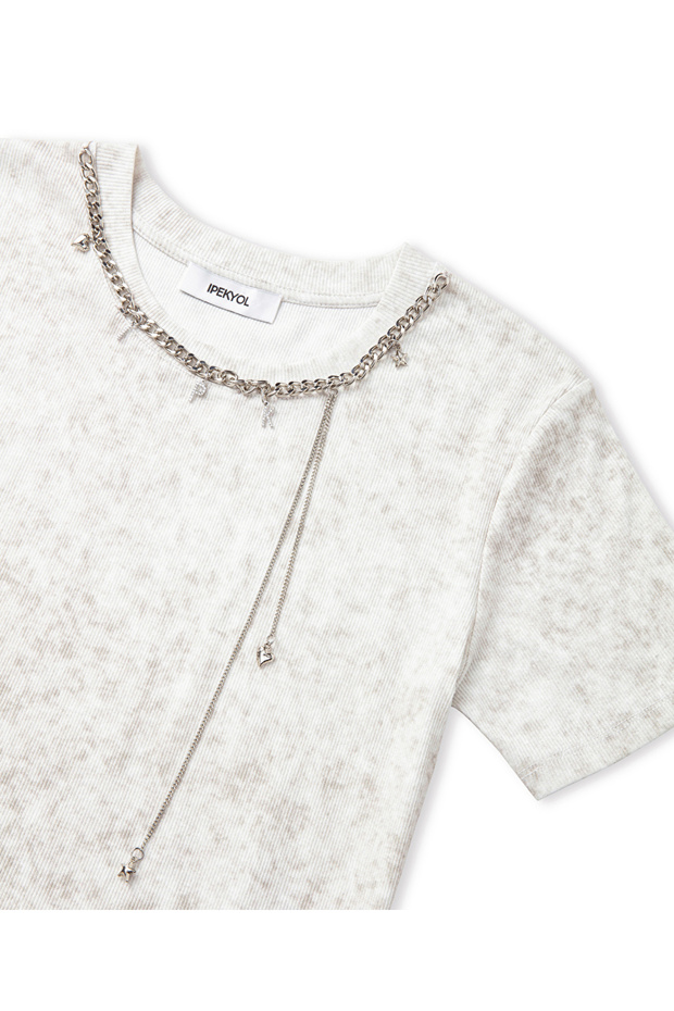 Monogram aksesuarlı tişört - 4