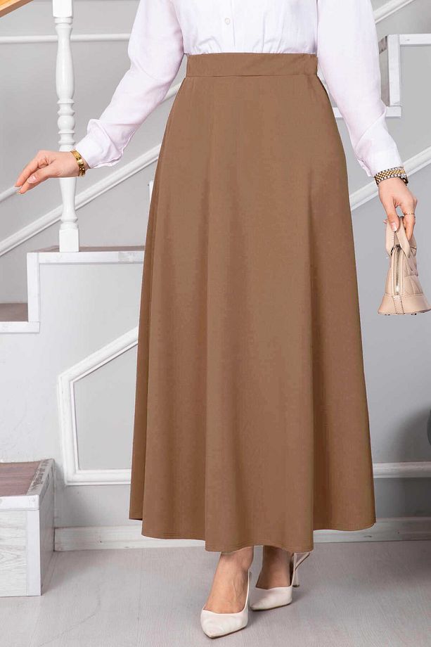 Silim Kumaş Kloş Etek - 1