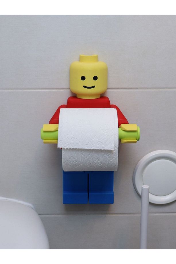 Tuğla Adam Tuvalet Kağıdı Askısı - Brick Toilet Paper Holder - 2