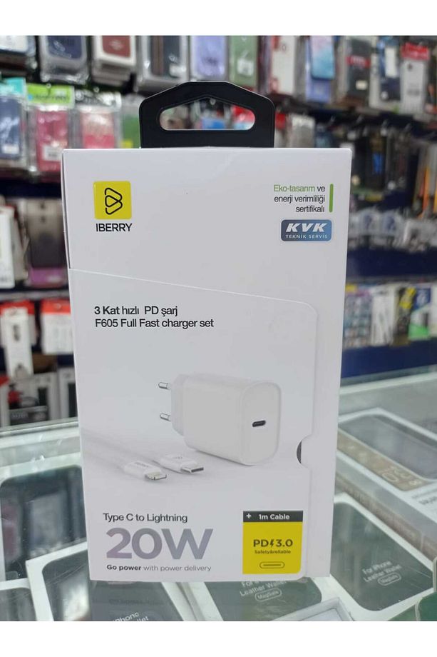 iBerry iPhone Uyumlu, 20W PD 3.0 Type-C to Lightning Hızlı Şarj Seti | KVK Garantili, 2 Yıl Güvence - 2