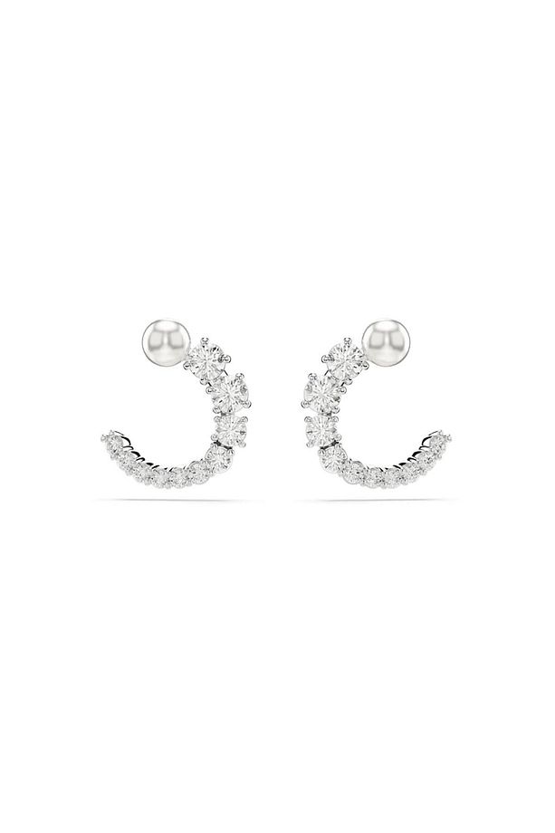 5692260 Küpe Matrıx:pe Stud Cırcle Whıte/rhs - 1