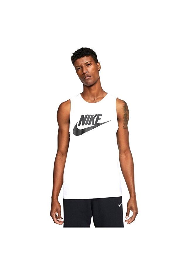 M Nsw Tank Icon Futura Men's White Undershirt - Ar4991-101