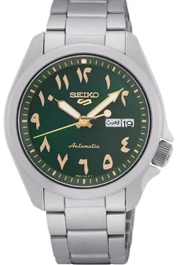 5 Sports Automatic Arabic Grey Dial Watch For Men SRPH49K1