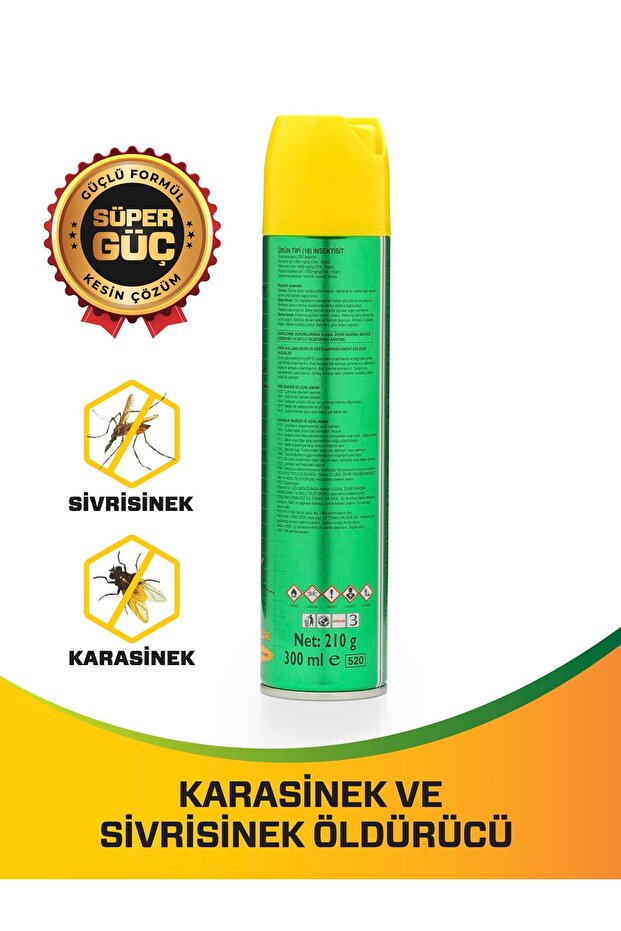 Sivrisinek Karasinek Öldürücü Sprey 300ml - 3