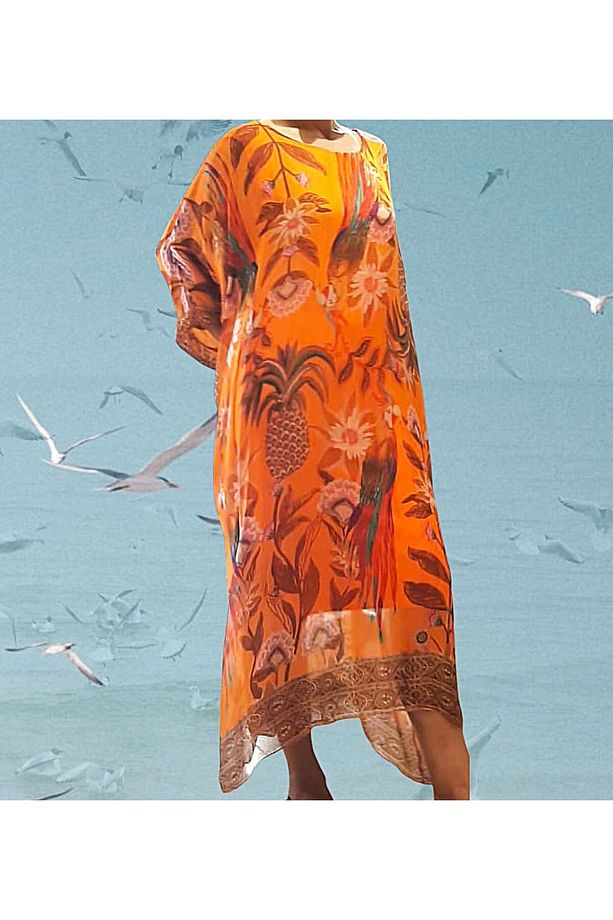 New Collection Salaş İpek Elbise - 6