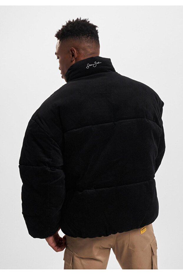 Herren JM213-033-01 SJ Script Logo Corduroy Puffer Jacket - 4