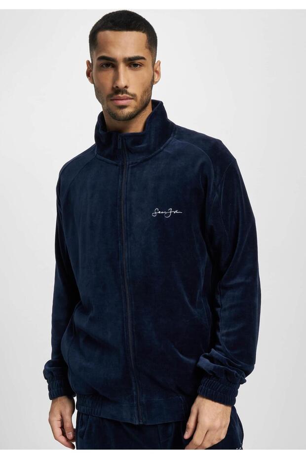 Herren JM-JK011-092-007 SJ Script Logo Essential Velours Trackjacket - 4