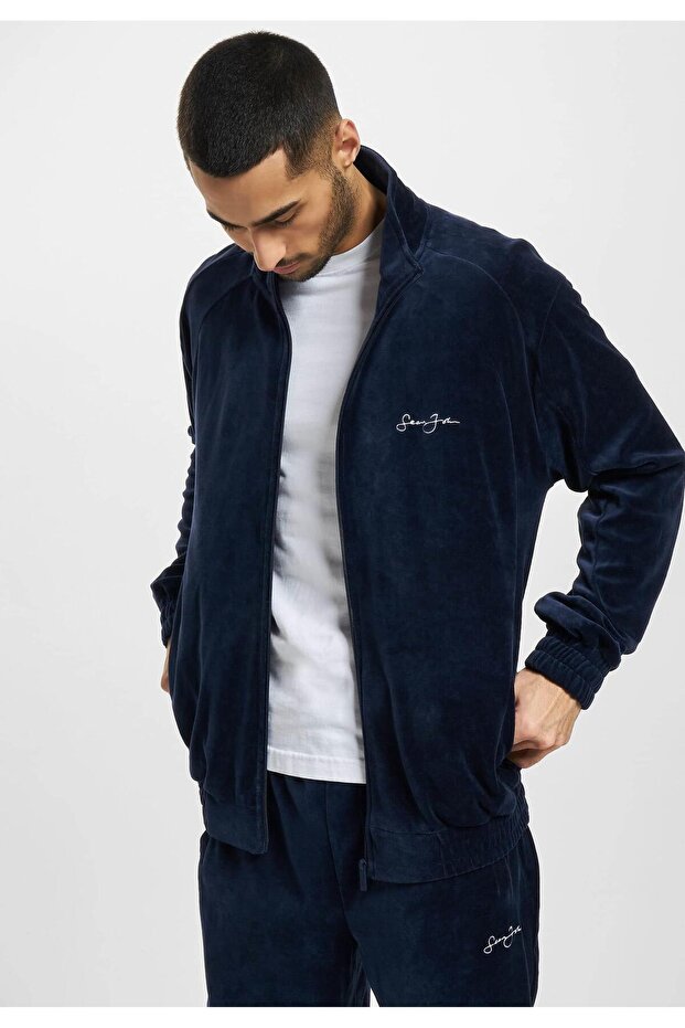 Herren JM-JK011-092-007 SJ Script Logo Essential Velours Trackjacket - 2