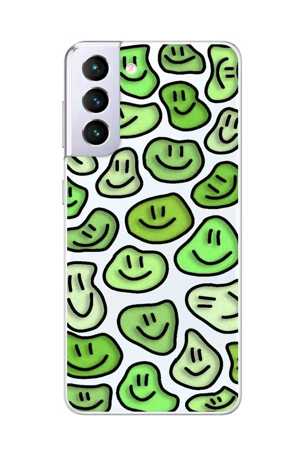 Samsung Galaxy S21+ Compatible Transparent Case with Transparent Wallpaper 9 Designs