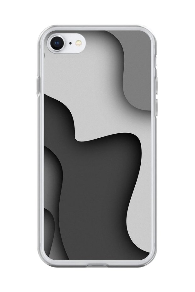 حافظة شفافة متوافقة مع هاتف iPhone 6 Plus مع تصميم ورق جدران شفاف 2
