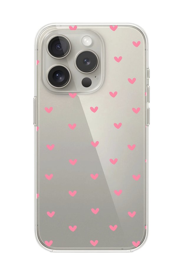 Clear Case Compatible with iPhone 12 Pro Max Transparent Heart 1 Design