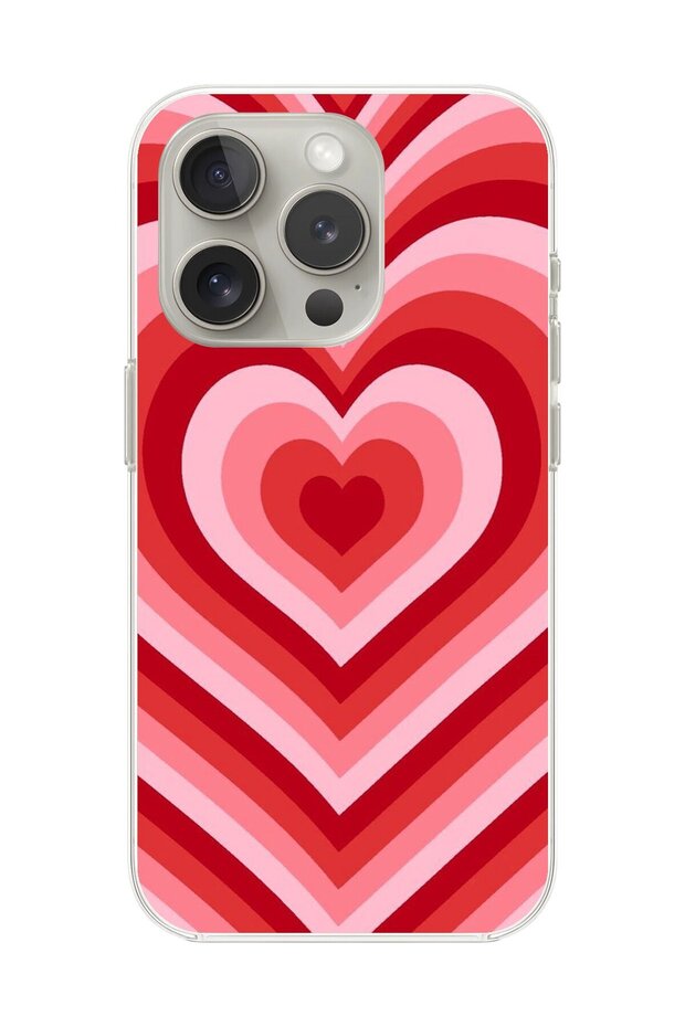 حافظة شفافة متوافقة مع هاتف iPhone 12 Pro Max بتصميم قلب 3