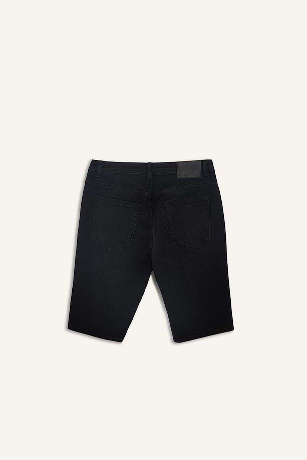 Regular Fit Jean Bermuda Şort E5979AX25SM - 8