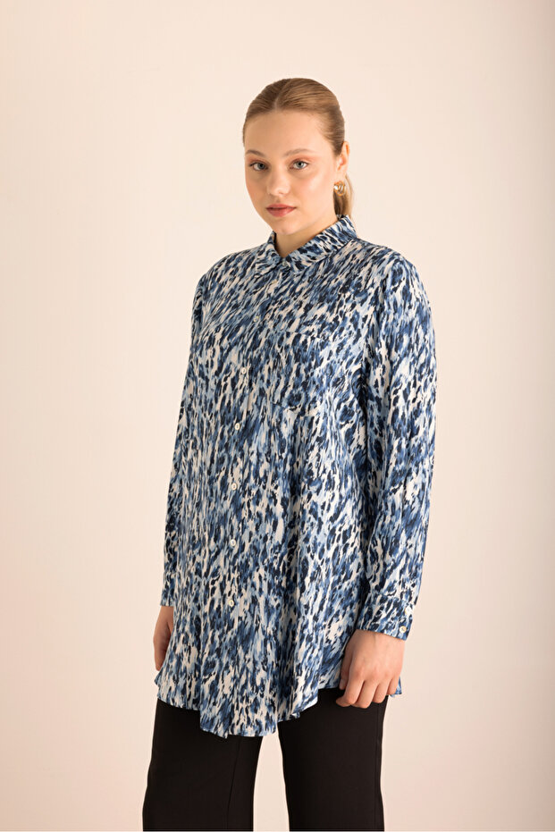 Leopar Desenli Viscon Tunik - 1