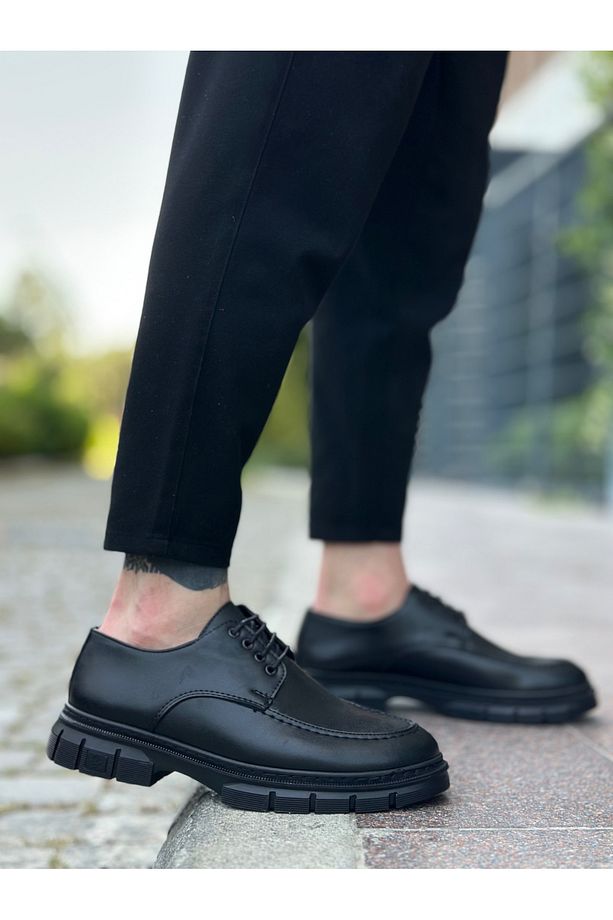 BA0237 Bağcıklı Klasik Yüksek Taban Casual Erkek Ayakkabı - 2
