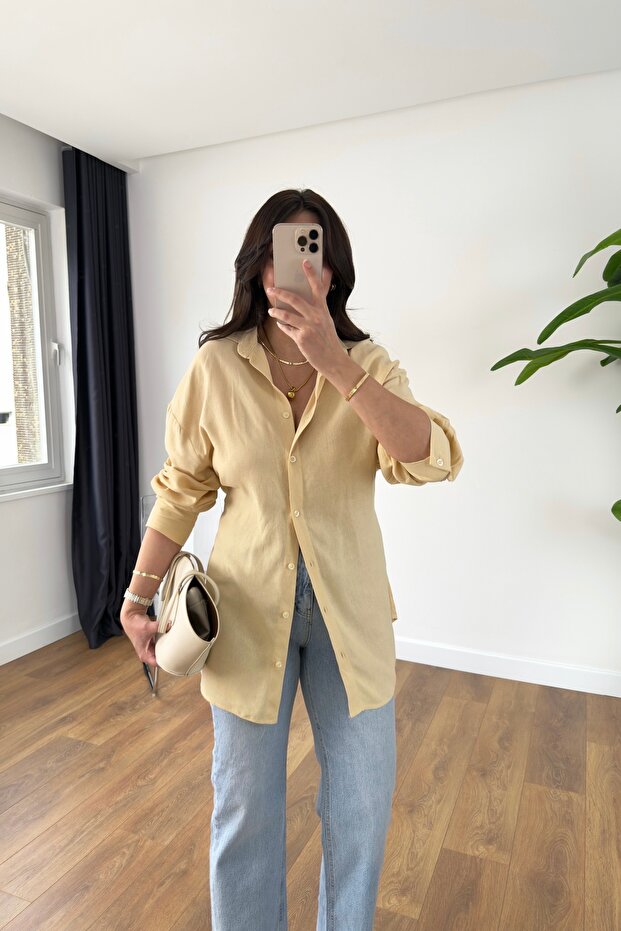 Md Kai Cream Tie Waist Shirt