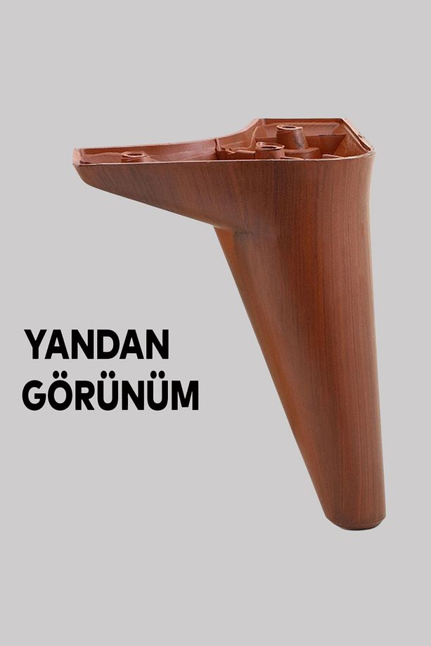 Lüks Ahşap Desenli 15 Cm Mobilya Kanepe Koltuk Tv Ünitesi Yükseltici Yükseltme Ayağı Ayakları - 5