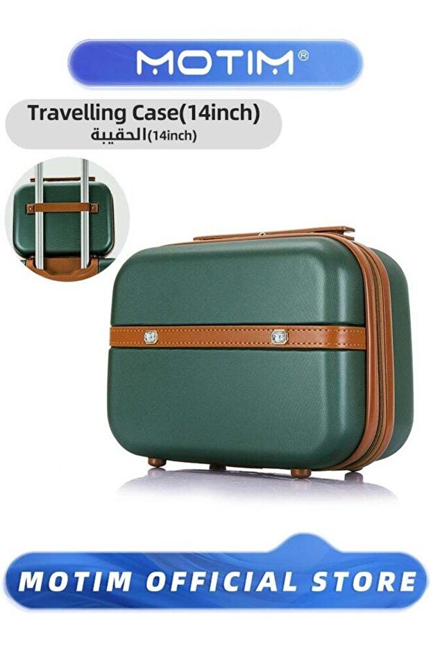 Mini Suitcase Travel Portable Storage Bag Waterproof ABS Hard Shell Carry-On Case 14 inch