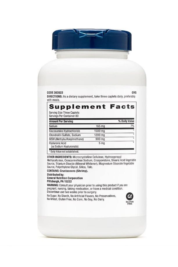 GNC Triflex Joint Support Clinical Strength Glucosamine Chondroitin MSM Cartilage Health 240 Count - 2