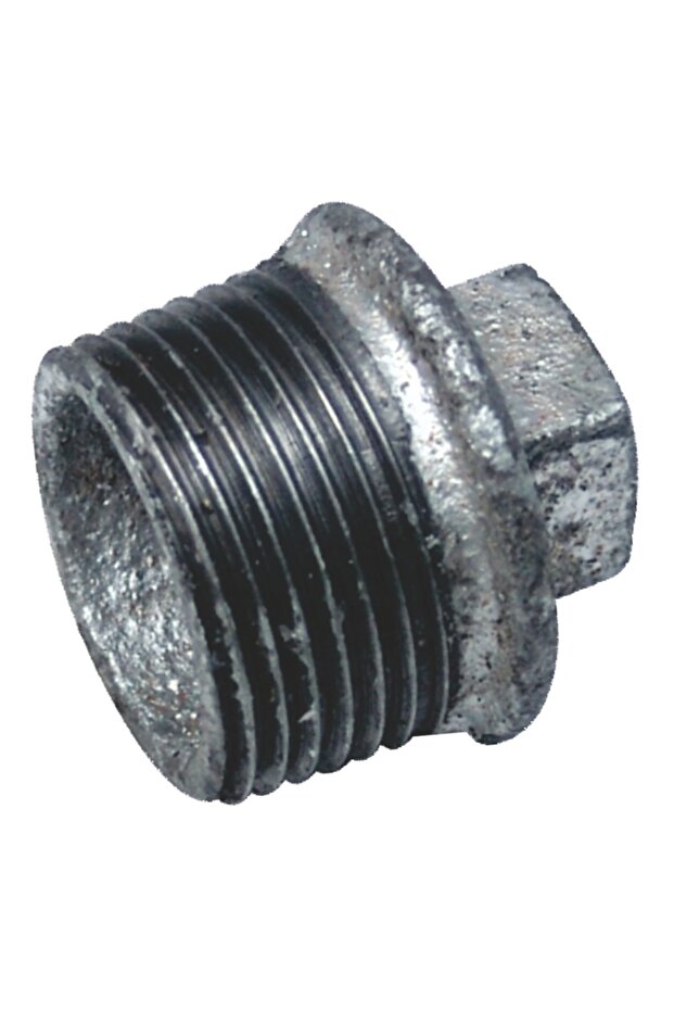 Zinc water plug, external thread, 2" - 1