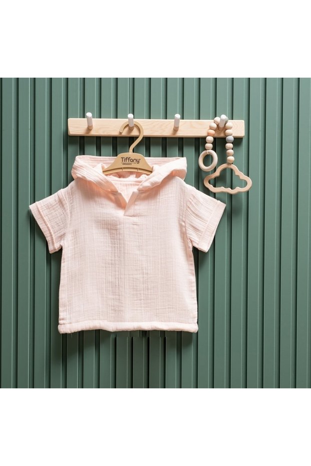 Baby Baby Muslin Theme Hooded T-Shirt 26123