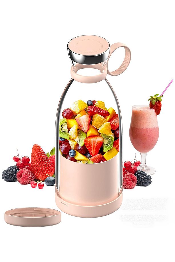 Kablosuz Şarjlı Blender Estetik Görünümlü Kolay Taşınabilir Blender Smoothie Yapıcı Blender - 3