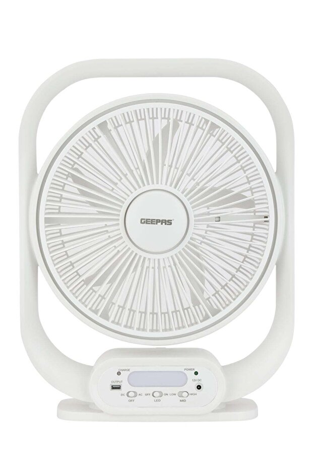 12-inch Rechargeable Table Fan With Powerful Motor, 6V 4.5AH Lead-Acid Battery, 4 Hours Working Time
