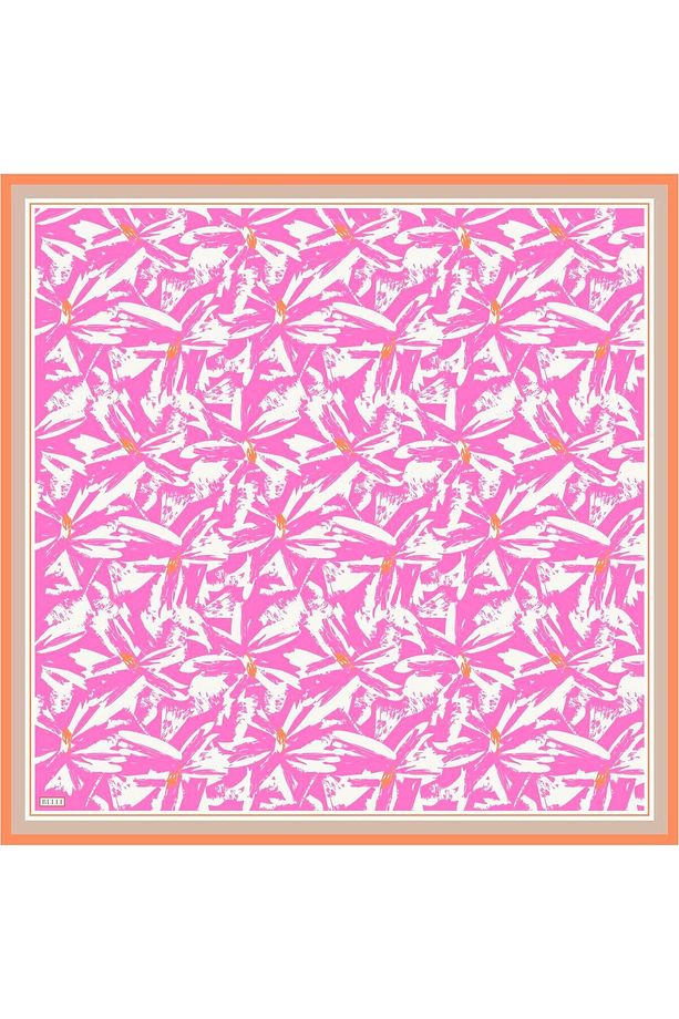 Tivil Ipek Eşarp 4014-34 Pembe Karışık Desen - 1