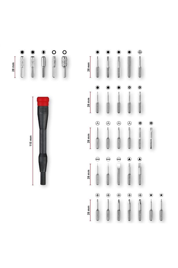 33 Parça Hassas Bits Ve Elektronik Onarım Seti - 49115010 - 2