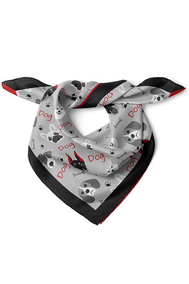 Köpek Desenli Bandana - 1
