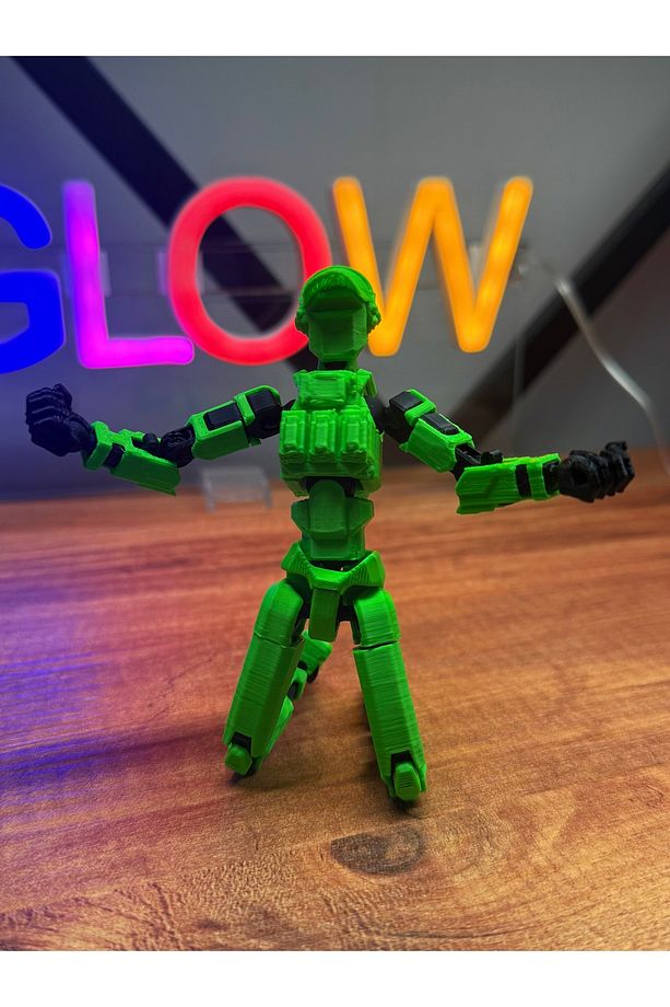 Asker Robot Tüm Eklemleri Hareketli Dummy Aksiyon Figürü 15 Cm - 3