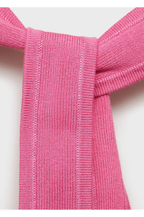 Halter yakalı örgü bluz - 6