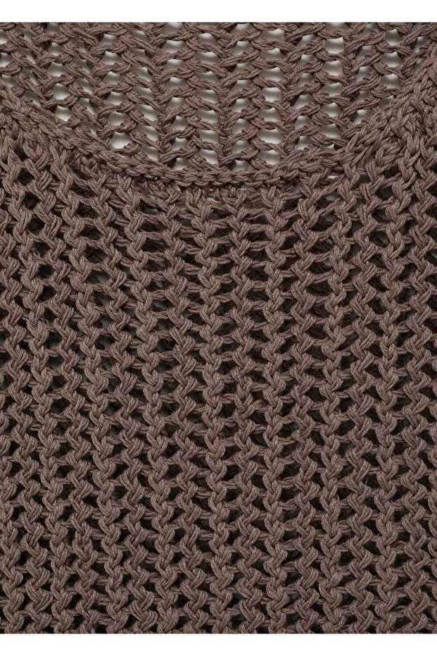 Askılı kroşe bluz - 7