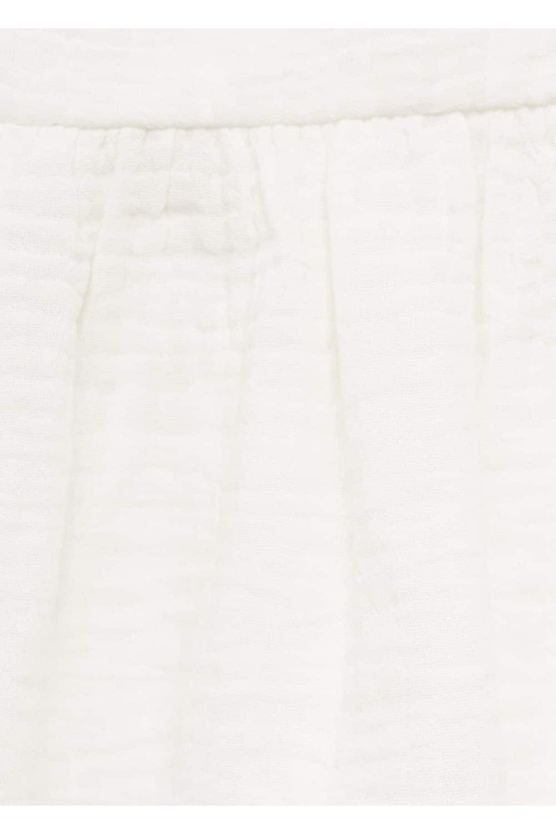 Volanlı pamuklu bluz - 6