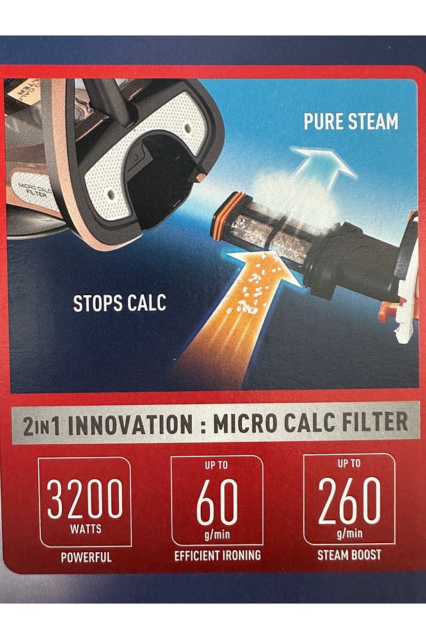 Buharlı Ütü Durilium Airglide Autoclean Micro-calc Filtreli Kireç Avcısı Premium - 3200w - 6