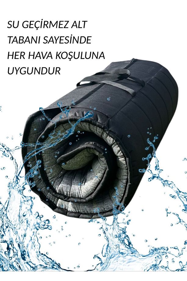 Taşınabilir Katlanır Su Geçirmez Yatak, Deprem Yatağı, Kamp Yatağı, Misafir Yatağı, Kamp Matı, 6 CM - 1