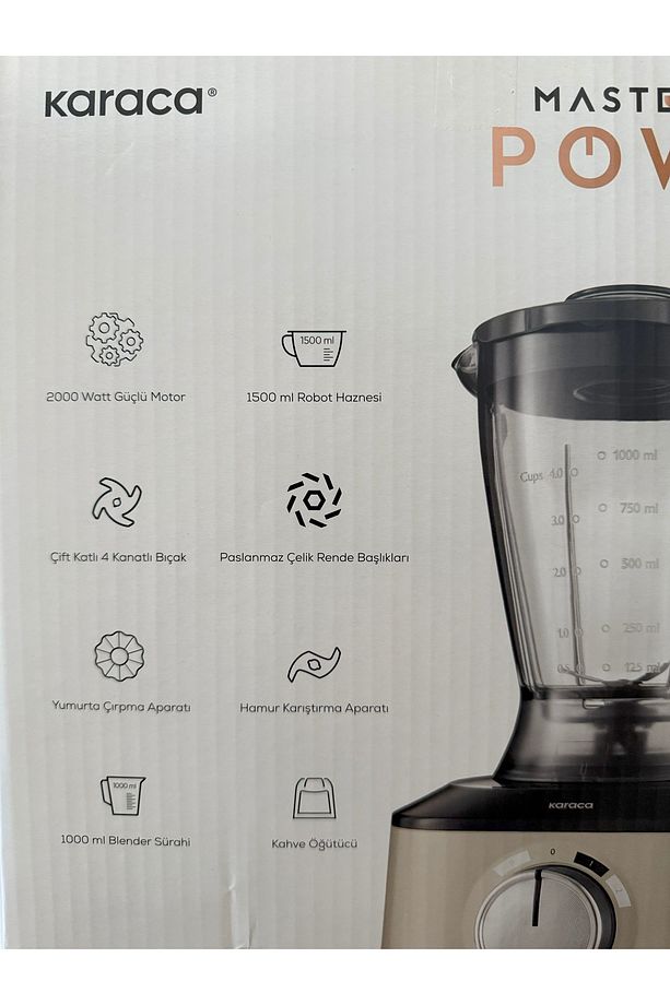 Rendeleme, Dilimleme, Yoğurma ve Çırpma 10 Ürün 1 Arada Mutfak Robotu, Blender Seti 2000w - 6