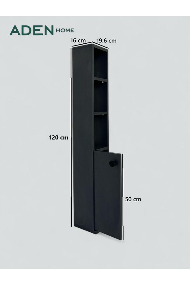 WC Klozet Rafı, Tuvalet Kağıtlığı, %100 MDF Banyo Düzenleyici Raf, Banyo Lavabo Dolabı, WC Kağıtlık - 2