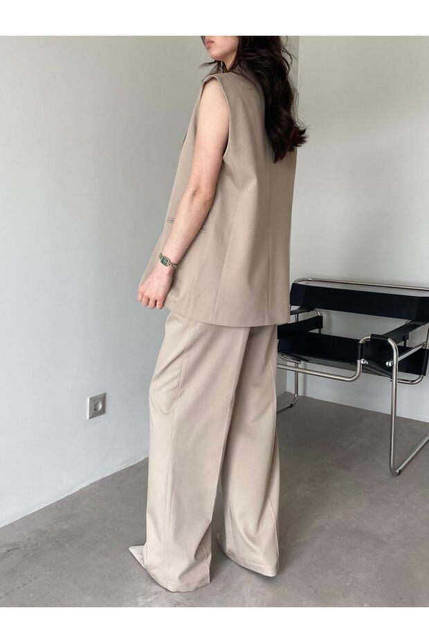 بدلة سترة بيج بزر واحد - 3