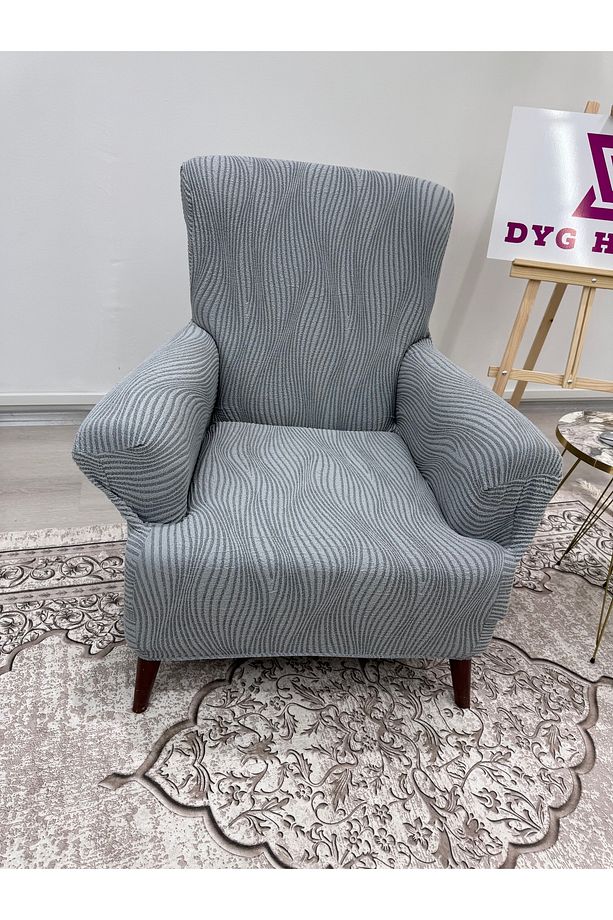 Berjer Örtüsü Berjer Kılıfı Tekli Koltuk Örtüsü Tekli Koltuk Kılıfı Tek Kişilik Örtü Sofa Cover - 4