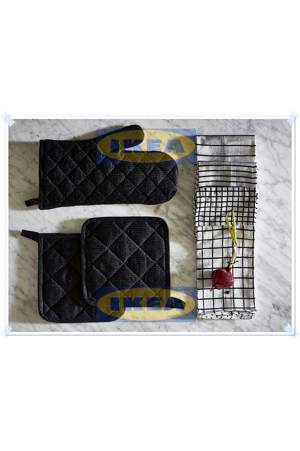 Rınnıg Gri Tutacak, Sıcak Tespi Tutacağı, Sıcak Tencere Tutacağı, 21x21 cm, 2'li Set - 5
