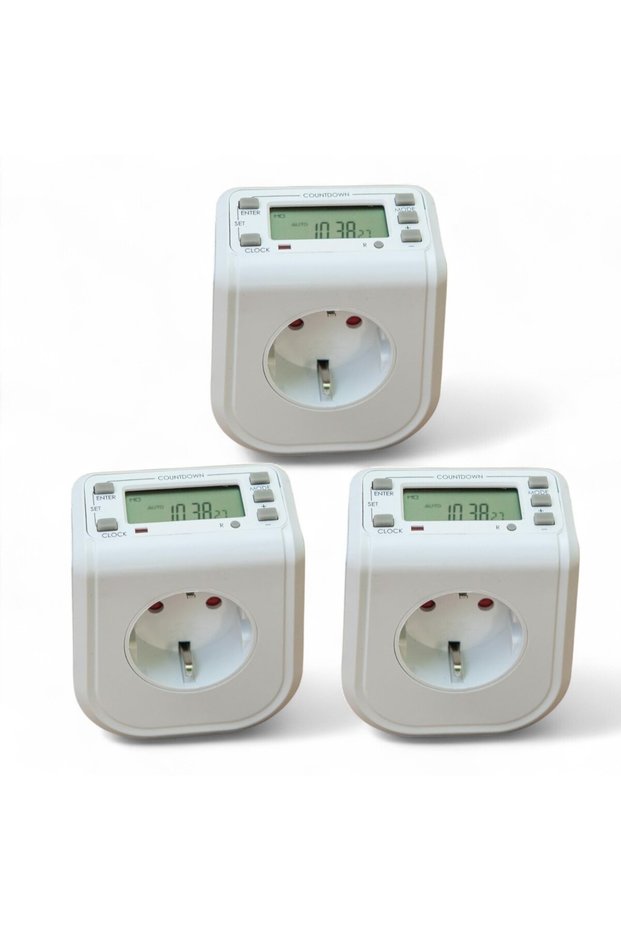 3 Digital Timed Sockets |   Cata Time Clock Socket with Weekly Schedule |   Aquarium Compatible |   16A