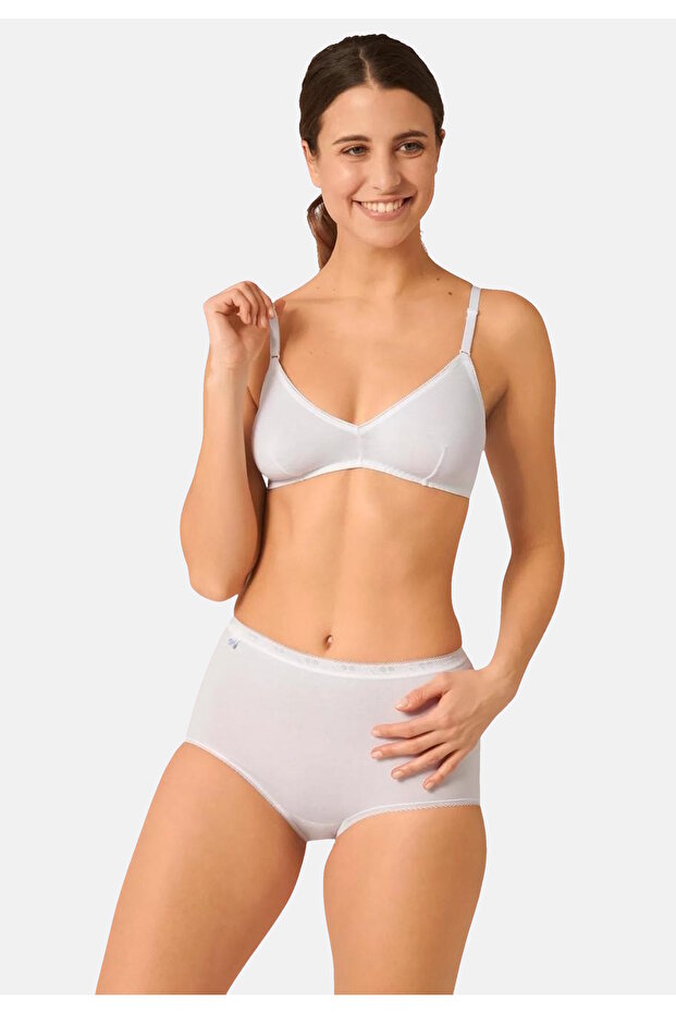 Unterhose Slip Basic+ Maxi mit hohem Bund 4er Pack - 4