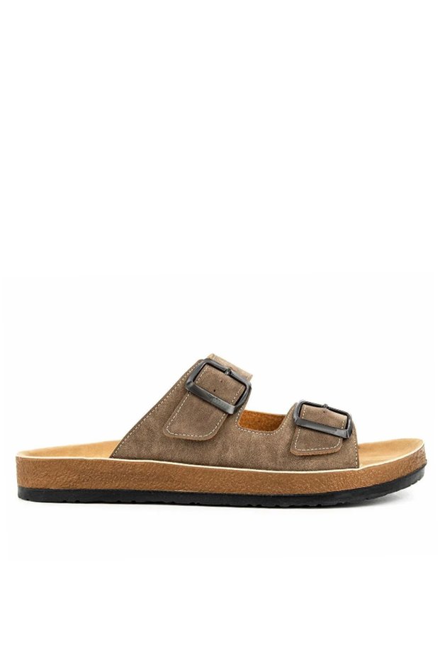 Men's Buckle Slippers