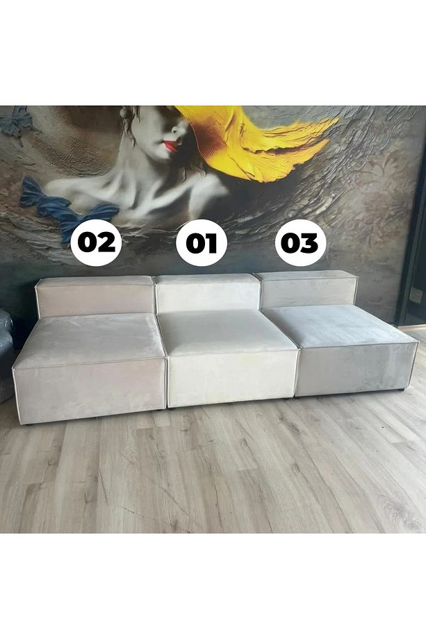 Erduran Mobilya 4 Modül Modüler Koltuk (3 MODÜL 1 PUF) - 8