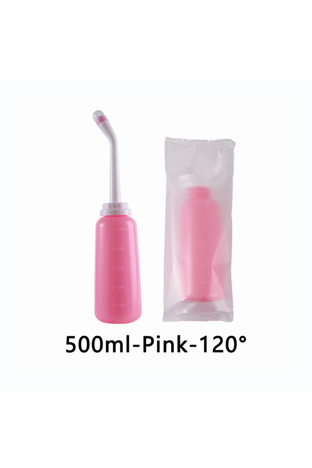 Pink-500ml 500ml Portable Bidet Spray Handheld Travel Bidet for Pregnant Women Baby Cleansing Water - 1