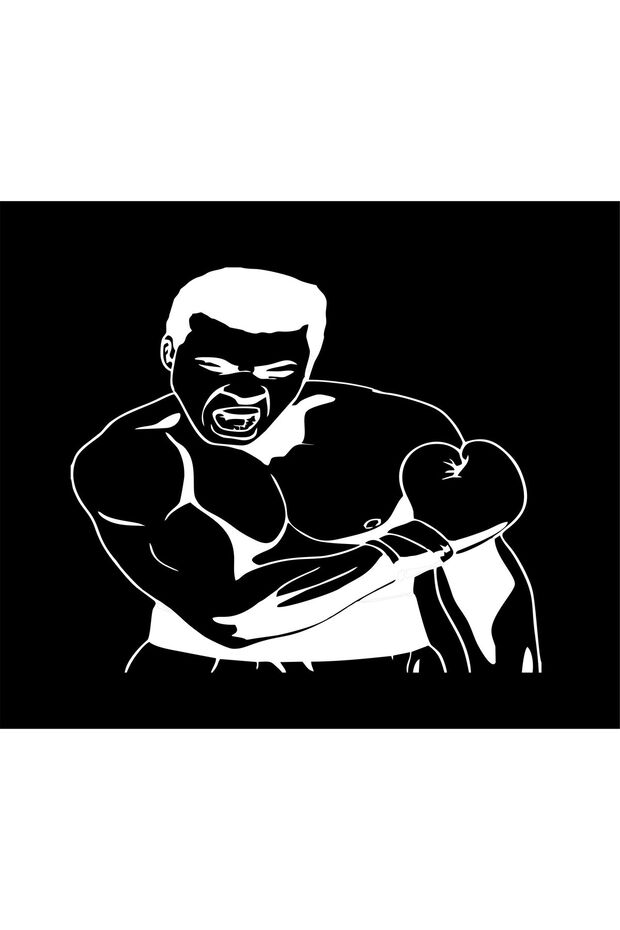 Boxs Muhammad Ali Auto Sticker (30X35Cm)